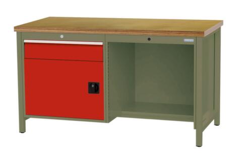 Bedrunka + Hirth Établi, 1 tiroir, 1 armoire, 1/2 tablette