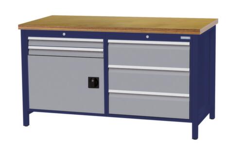 Bedrunka + Hirth Établi, 5 tiroirs, 1 armoire