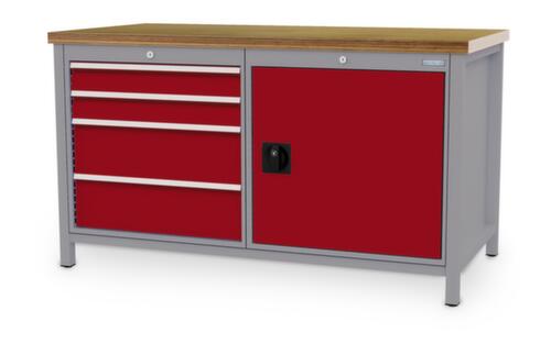 Bedrunka + Hirth Établi, 4 tiroirs, 1 armoire