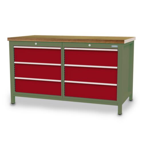 Bedrunka + Hirth Établi, 6 tiroirs