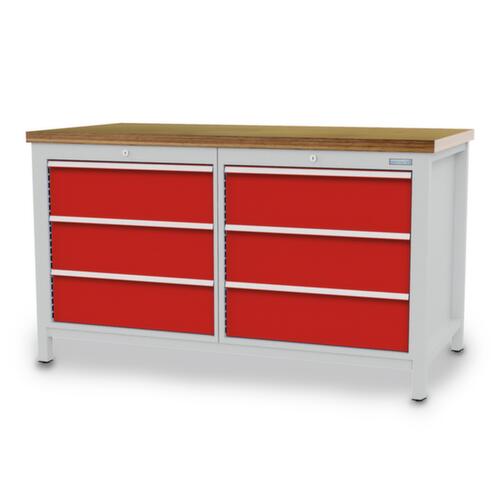 Bedrunka + Hirth Établi, 6 tiroirs