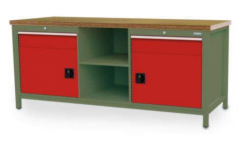 Bedrunka + Hirth Établi, 2 tiroirs, 2 armoires, 2 tablettes