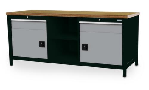 Bedrunka + Hirth Établi, 2 tiroirs, 2 armoires, 2 tablettes