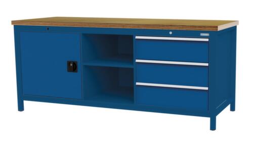 Bedrunka + Hirth Établi, 3 tiroirs, 1 armoire, 2 tablettes