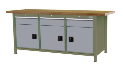 Bedrunka + Hirth Établi, 3 tiroirs, 3 armoires