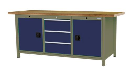 Bedrunka + Hirth Établi, 3 tiroirs, 2 armoires, 2 tablettes