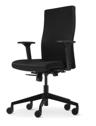 Dauphin siège pivotant to-strike avec accoudoirs, noir