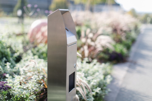 Cendrier poubelle en acier inoxydable BLOCK