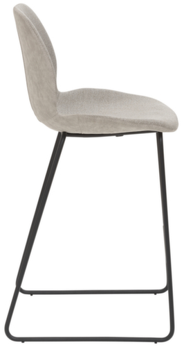 Mayer Sitzmöbel Tabouret de bar mySOLO avec base coulissante, assise gris coquillage chiné