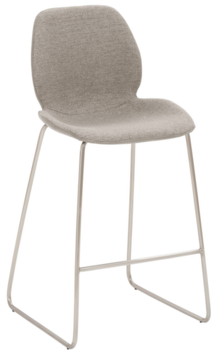 Mayer Sitzmöbel Tabouret de bar mySOLO avec base coulissante, assise gris coquillage chiné