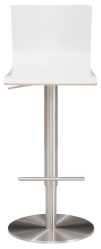 Mayer Sitzmöbel tabouret de bar myHENRI avec dossier élevé, assise blanc