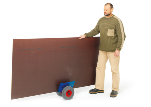 Rollcart Chariot portes-panneaux avec revêtement en caoutchouc, force 200 kg, caoutchouc plein bandage