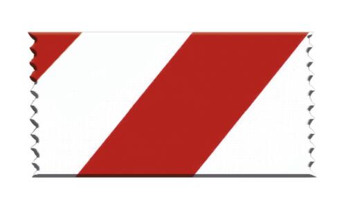 Système de guidage des personnes EXTEND DOUBLE avec 2 sangles et montants, longueur de la courroie 3,7 m, montant satin