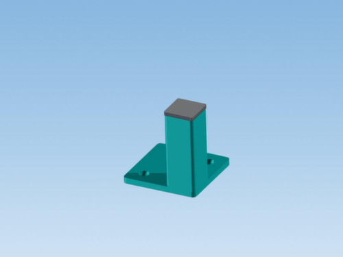 Poste d'angle pour parois de séparation, hauteur 2200 mm