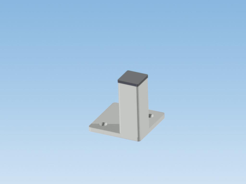 Poste d'angle pour parois de séparation, hauteur 2200 mm