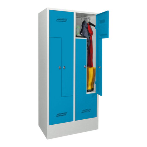 PAVOY Armoire vestiaire Z Basis avec 4 compartiments, largeur de compartiment 400 mm