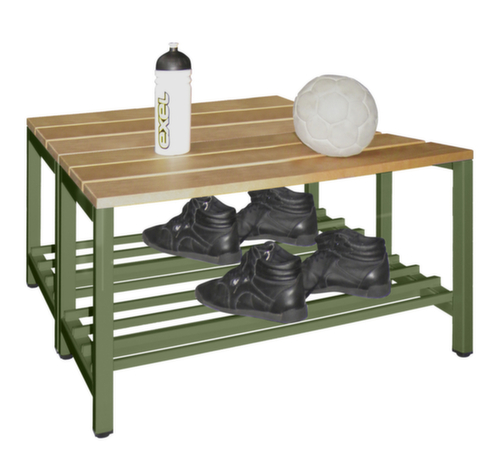PAVOY Banc vestiaire Basis avec lames en bois