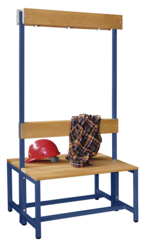 PAVOY Banc vestiaire Basis avec crochets et lames en bois