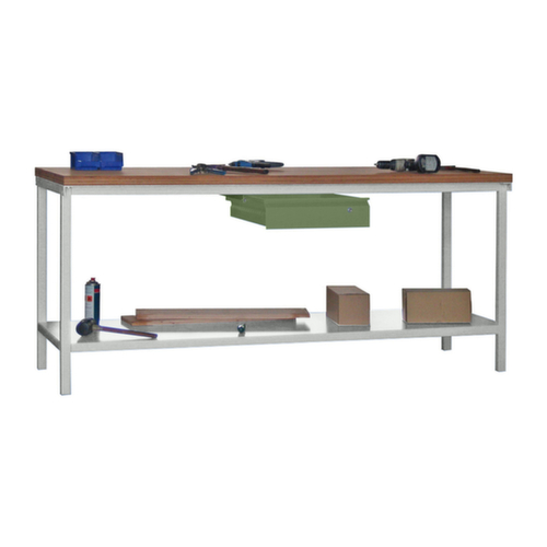 PAVOY Établi avec différents soubassements, 1 tiroir, 1 tablette