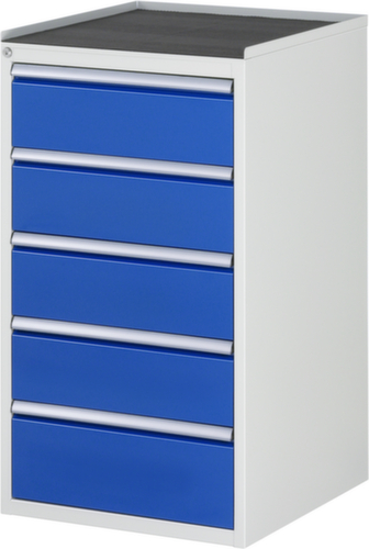 RAU Armoire à tiroirs Serie 7000, 5 tiroir(s), RAL7035 gris clair/RAL5010 bleu gentiane