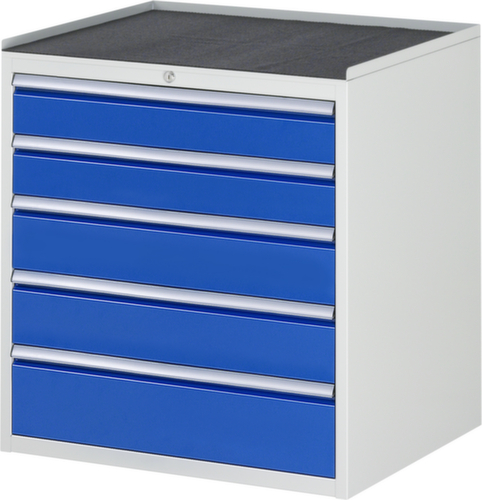 RAU Armoire à tiroirs Serie 7000, 5 tiroir(s), RAL7035 gris clair/RAL5010 bleu gentiane