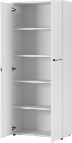 Armoire de classement GW-AGENDA, 5 hauteurs des classeurs, gris clair/gris clair