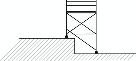 Hymer Échafaudage roulant 8371 avec potences