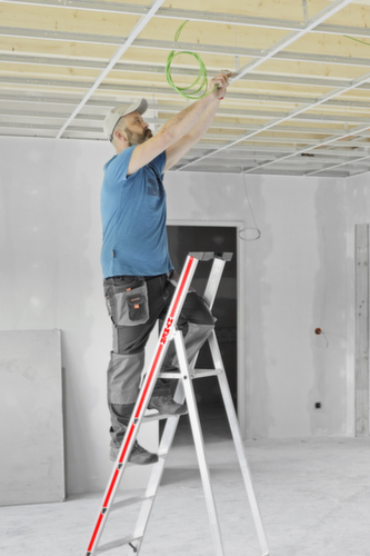 Hymer escabeau industriel 4126 avec plateforme, 5 marches profilées