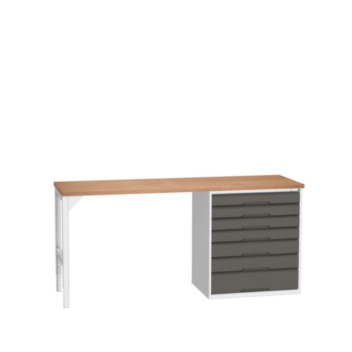 bott Établi verso, 7 tiroirs, RAL7035 gris clair/RAL7016 gris anthracite