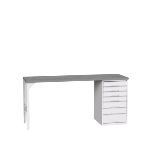 bott Établi verso, 7 tiroirs, RAL7035 gris clair/RAL7035 gris clair