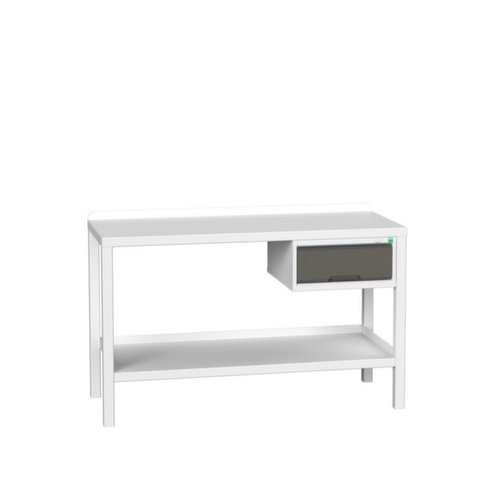 bott Établi verso, 1 tiroir, 1 tablette, RAL7035 gris clair/RAL7016 gris anthracite