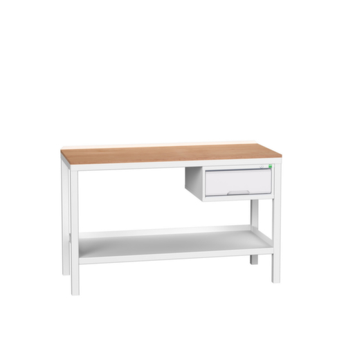 bott Établi verso, 1 tiroir, 1 tablette, RAL7035 gris clair/RAL7035 gris clair