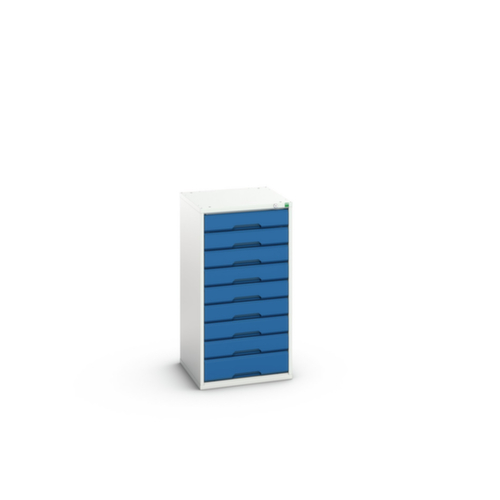 bott Armoire à tiroirs verso, 9 tiroir(s), RAL7035 gris clair/RAL5010 bleu gentiane