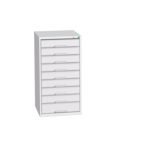 bott Armoire à tiroirs verso, 9 tiroir(s), RAL7035 gris clair/RAL7035 gris clair