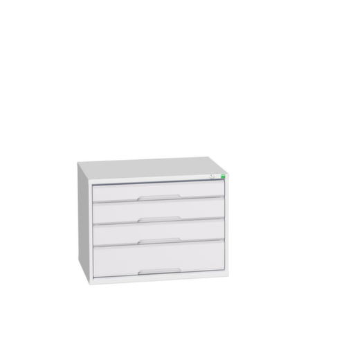 bott Armoire à tiroirs verso, 4 tiroir(s), RAL7035 gris clair/RAL7035 gris clair