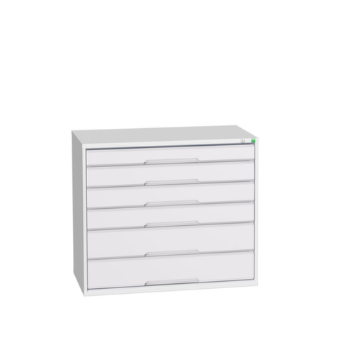 bott Armoire à tiroirs verso, 6 tiroir(s), RAL7035 gris clair/RAL7035 gris clair