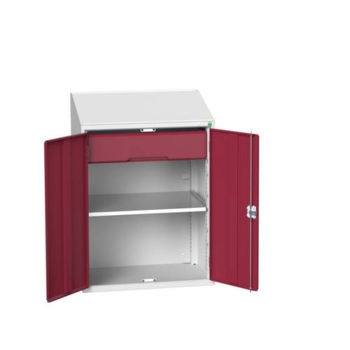 bott armoire de bureau verso, RAL7035 gris clair/RAL3004 rouge pourpre