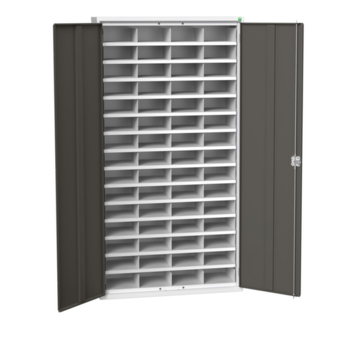 bott Armoire de tri courrier verso, 60 compartiments, RAL7035 gris clair/RAL7016 gris anthracite