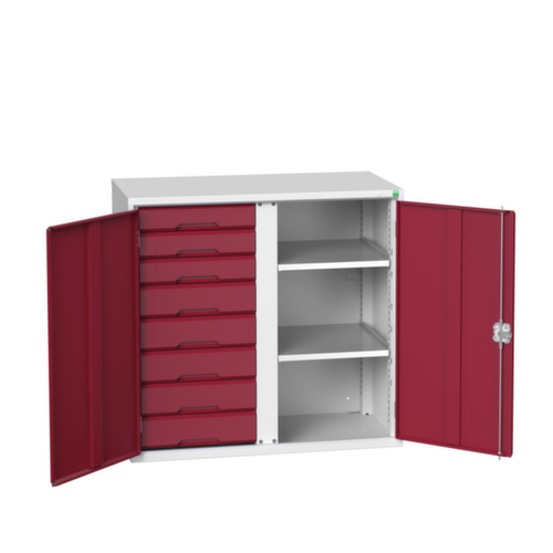 bott Armoire universelle verso avec tablettes et tiroirs, largeur 1050 mm