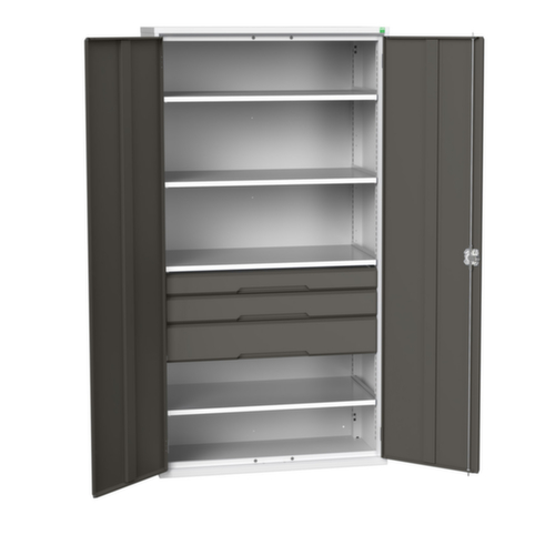 bott Armoire universelle verso avec tablettes et tiroirs, largeur 1050 mm
