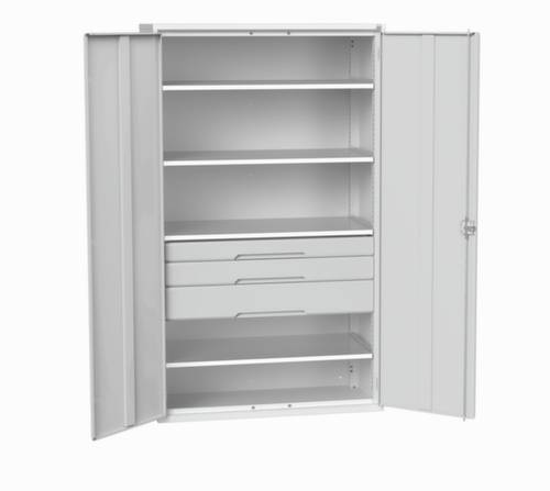 bott Armoire universelle verso avec tablettes et tiroirs, largeur 1300 mm