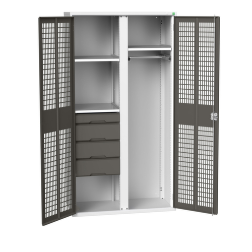 bott armoire à portes battantes verso avec fentes d’aération, largeur 1050 mm