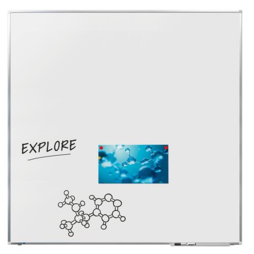 Legamaster Tableau blanc émaillé PREMIUM PLUS blanc, hauteur x largeur 1200 x 1200 mm