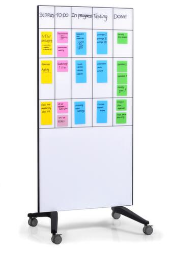 Legamaster tableau en verre mobile, hauteur x largeur 1950 x 900 mm