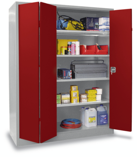 PAVOY Armoire à portes pliantes grand espace Basis en tôle d'acier