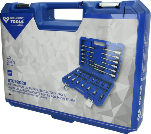 Brilliant Tools Jeu de douilles 1/2"