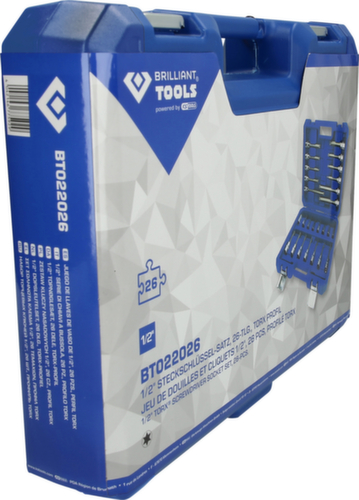 Brilliant Tools Jeu de douilles 1/2"