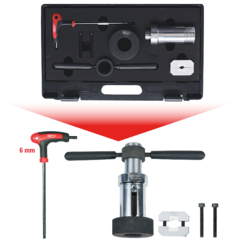 KS Tools Jeu d'aide au montage d'amortisseurs pour amortisseurs avec ressort d'arrêt de tension