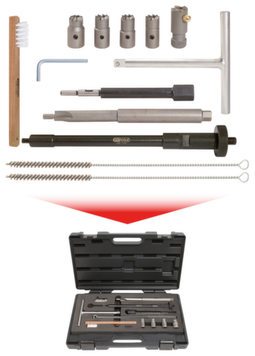 KS Tools Kit de nettoyage du siège du joint de l'injecteur