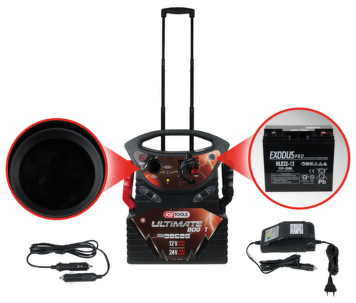 KS Tools Booster de batterie 12 V + 24 V